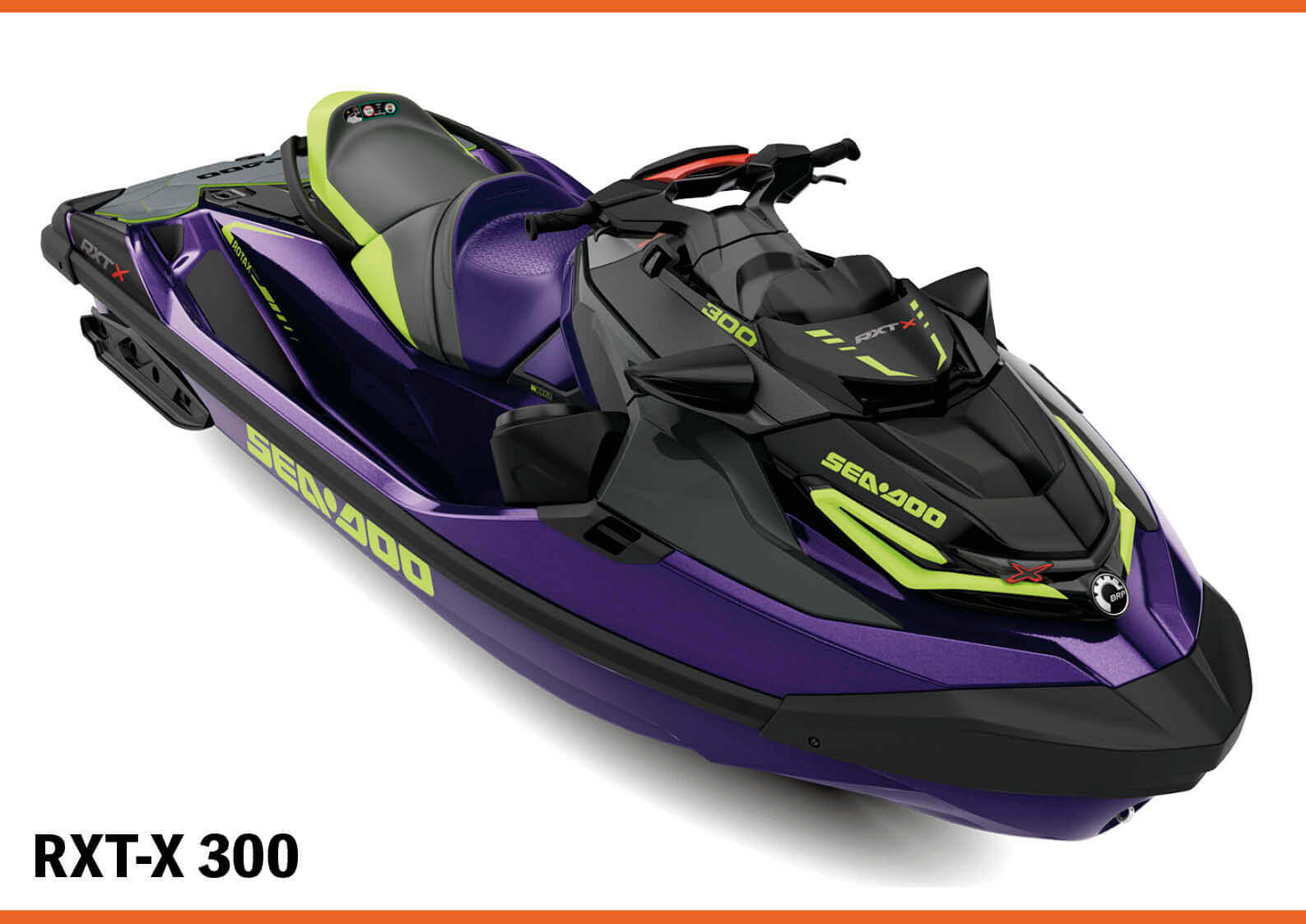 RXT300 リヤスポイラー パープル SEADOO ジェットスキー使用期間1年未満